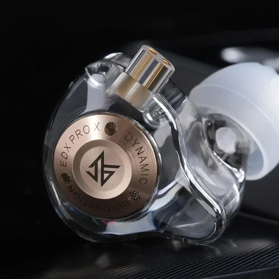 Auriculares KZ EDX PRO X con cable, auriculares con unidad dinámica, auriculares deportivos con cancelación de ruido de graves HIFI con micrófono KZ ZSN, auriculares EDC de música