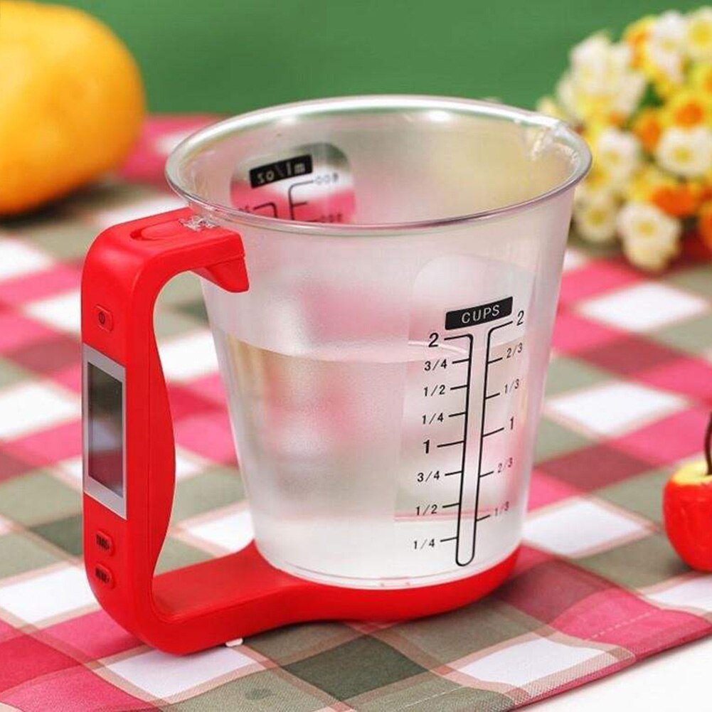 Kitchen Measuring Cup Scale LCD Digital Display for Baking Tea Weighting Coffee QP2