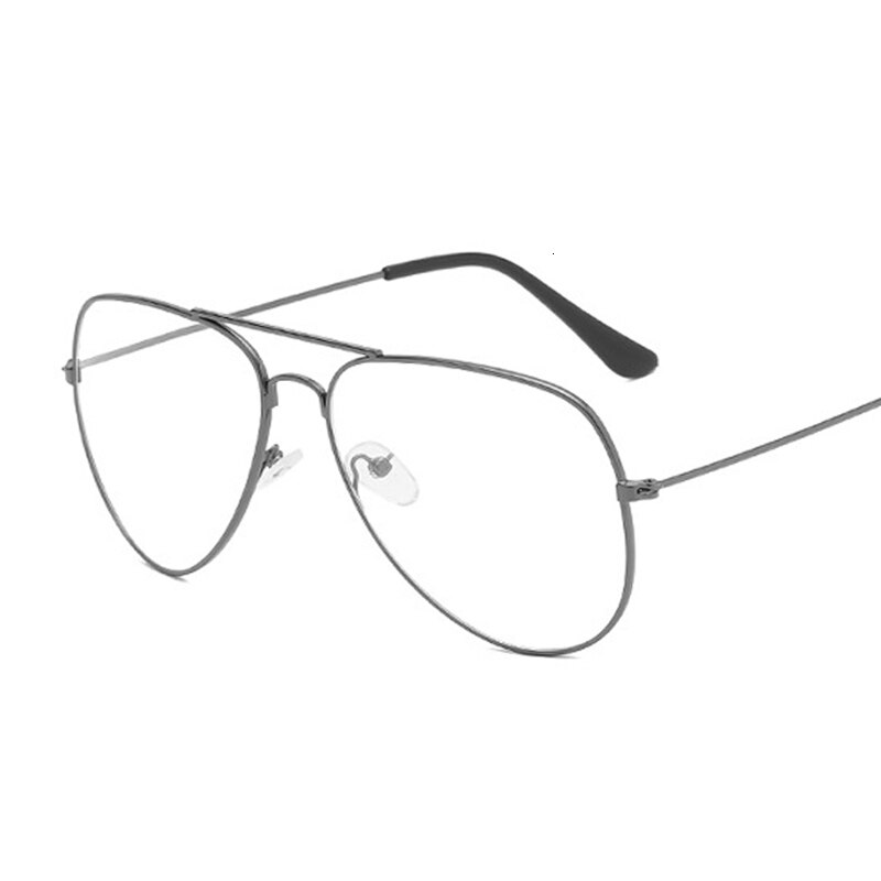 Gafas con montura metálica para hombre y mujer, lentes ópticas de estilo clásico Vintage, transparentes para lectura, Unisex