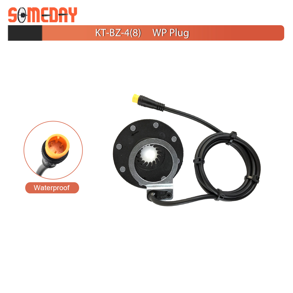 Electric Bike PAS Sensor KT-BZ-8 8 Magnets Pedal Assistant Sensor Ebike PAS Waterproof Plug For Electric Bicycle Conversion Kit: light green