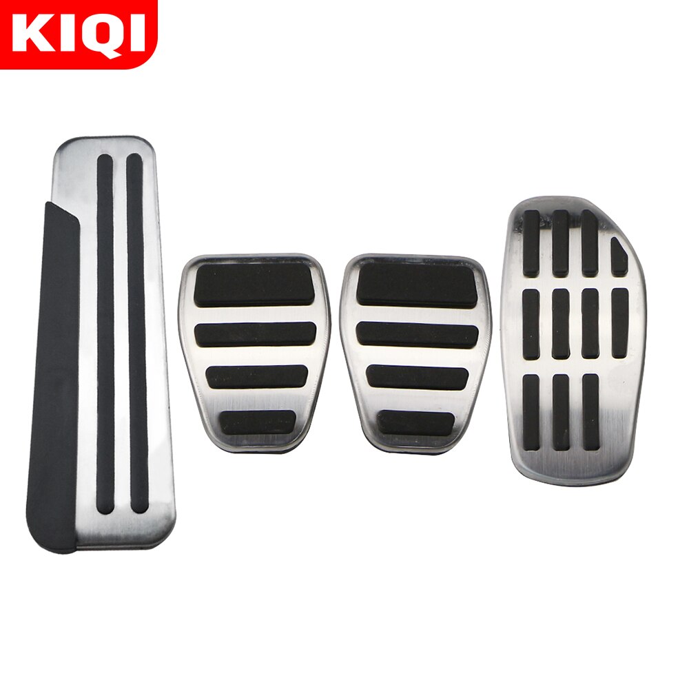 KIQI-pedales de coche para Nissan Qashqai J11, piezas de repuesto, Pedal de freno de combustible de Gas, cubiertas de pedales de descanso, -
