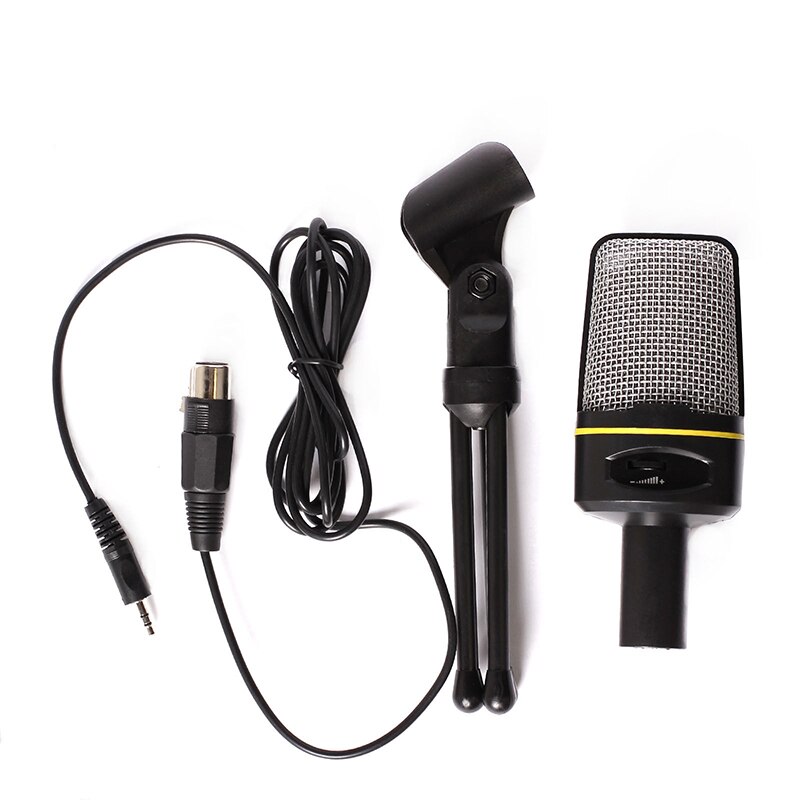 Audio Microphone for Mobile Phone PC Laptop Studio Sound Recording Condenser Mic with Shock Mount Tripod