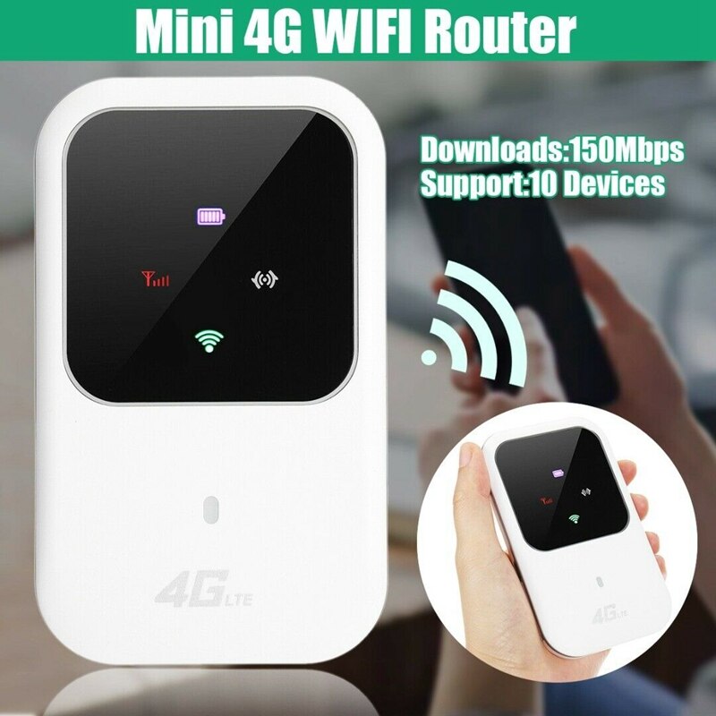 Bærbar 4g lte wifi-ruter 150 mbps ulåst mobilmodem til bil hjemme mobil reise camping  b1 b3: misligholde tittel