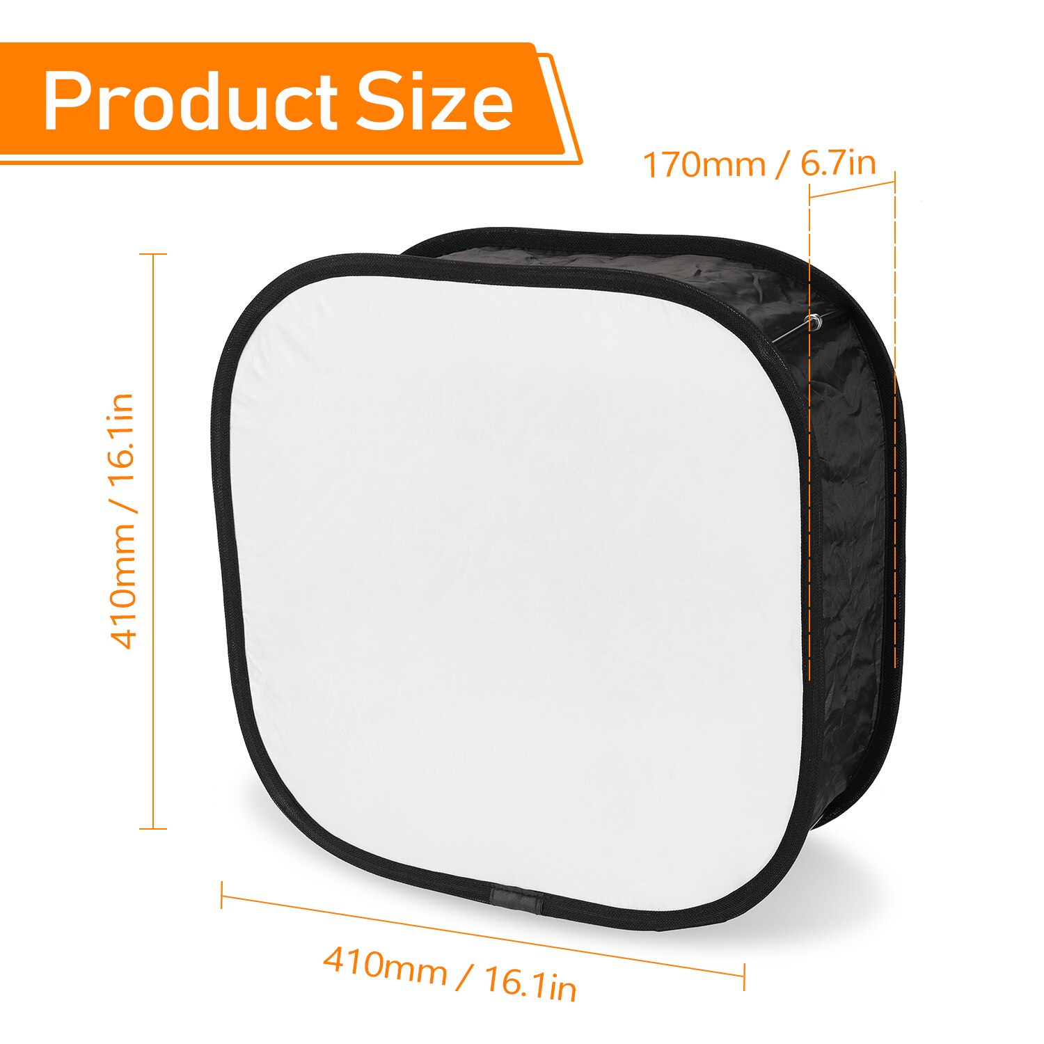 Multifunctional Soft Filter 410mm Mini Portable Foldable Flash Diffuser Easy-fold Softbox for Flash Speedlite Soft Filter