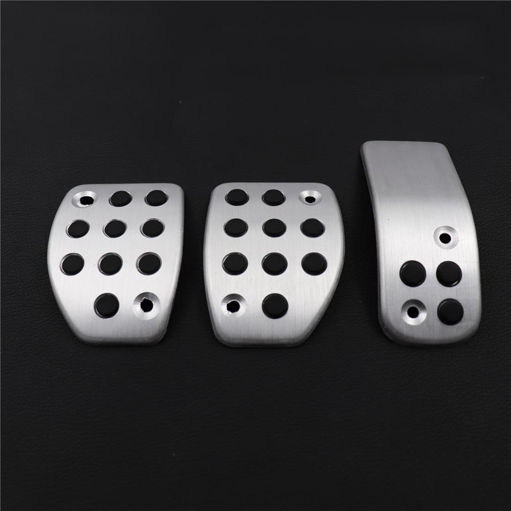 DEE Auto Gas Foot Rest Gewijzigd Pedaal Pad Plaat voor PEUGEOT 207 301 307 208 308 408 cc/ CITROEN C3 C4/DS 3 4 6 DS3 DS4 DS6: MT 3PCS