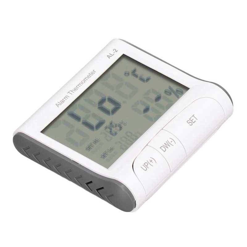 Digital Thermometer Hygrometer Temperature Humidity Recorder Dual Screen Display for Home