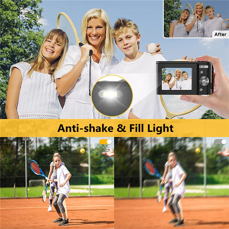 36MP Camera SLR Portable Anti-shake Vlogging TFT Camera Digital Photography Camera 16X Digital Zoom Vlog Camera Set For Youtuber