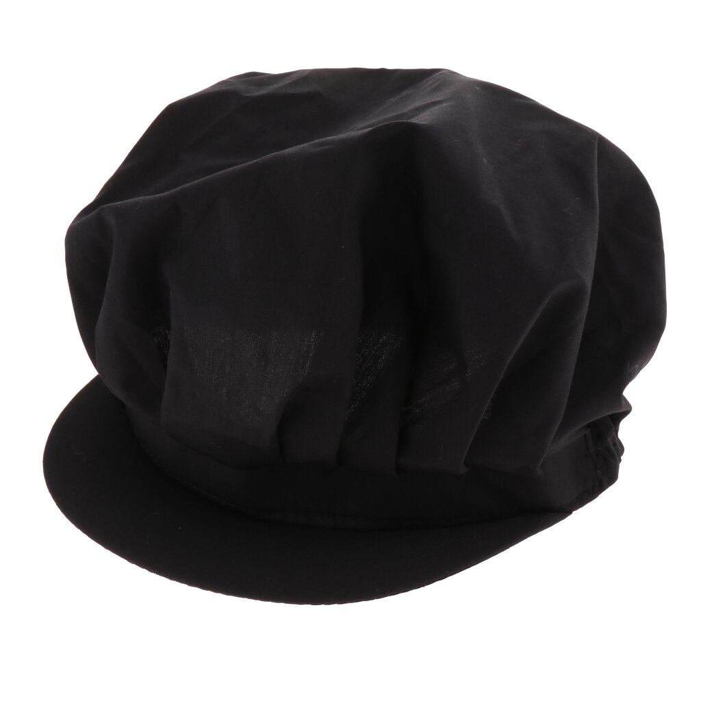 Verstelbare mesh petten voor heren en dames, elastisch, keuken, bakker, chef-kok, pet, catering voor restaurants, pubs, cafés, commerciële keukens: Zwart een