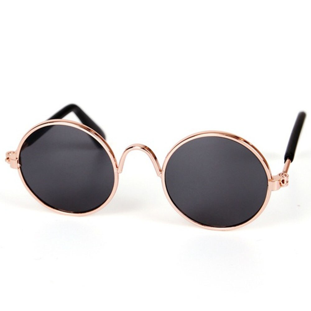 8cm Haustier Sonnenbrille Haustier Katze Hund Sonnenbrille UV Sonnenbrille Auge Schutz für Kleine Tiere: Schwarz