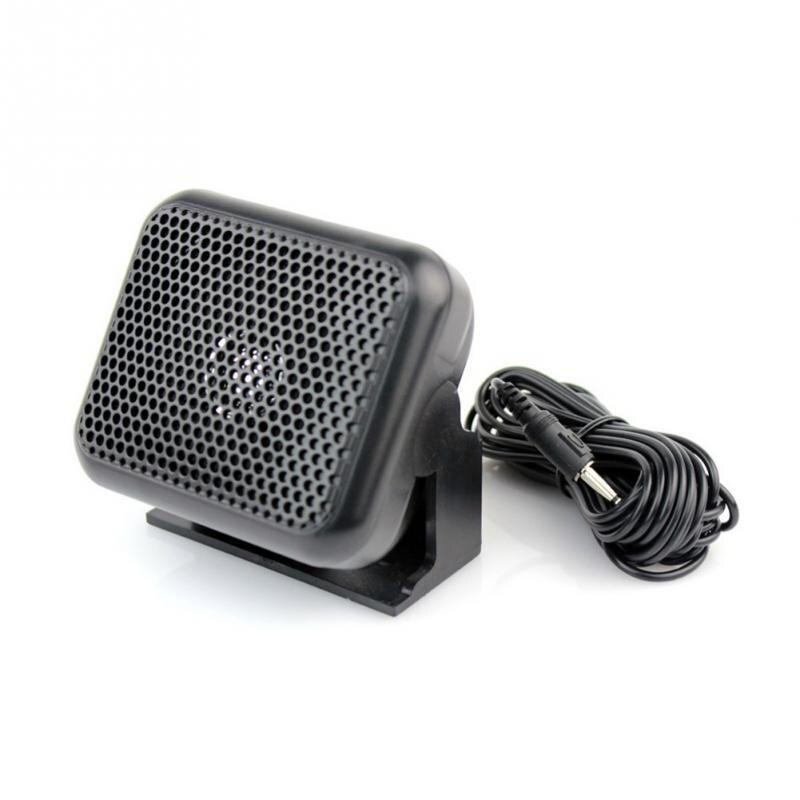 Altavoz Externo Mini CENMEN -100 Para Radio Ham/CB/HF - 8W, Conector 3.5 Mm, Correa De 3 Metros, Color Negro