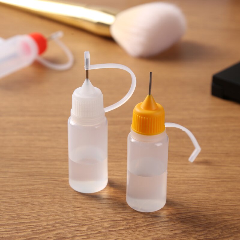 5Stck 10/20/30/60Ml Leere Applikator Flaschen Kann Kleber Applikator Farbe Auge Flüssigkeit nadelspitze Flasche Scrapbooking Handwerk Werkzeug
