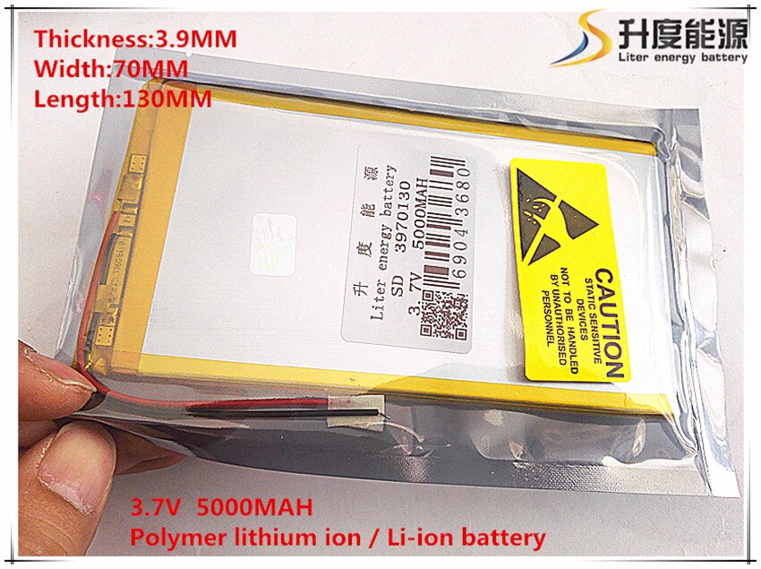 Tablet battery 3.7V 5000mAh [3970130] Lithium Polymer Li-Po li ion Rechargeable Battery cells For Tablet PC V811 812 Battery