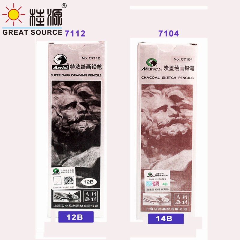 Art Pencil Charcoal Drawing Line Drawing Pencil Sketch Pencil (120pcs/box)