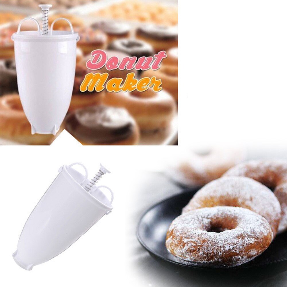 Donut Mould Easy Fast Portable Donut Maker Manual Waffle Dispenser Doughnut Machine Arabic Waffle Plastic Lightweight Deep Fry30