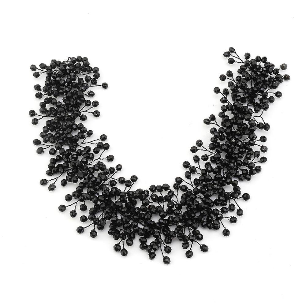 Updo Tiara For Bride’s Hair - Black: Default Title