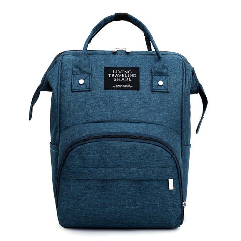 Large Capacity Diaper Bag Baby Nappy Bag Mummy Daddy Backpack Waterproof Casual Laptop Bag Milk Bottle Bag: 898477