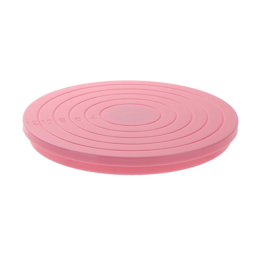 14cm Plastic Rotating Cake Decor Base Sugar Turntable Anti-Skid Platform