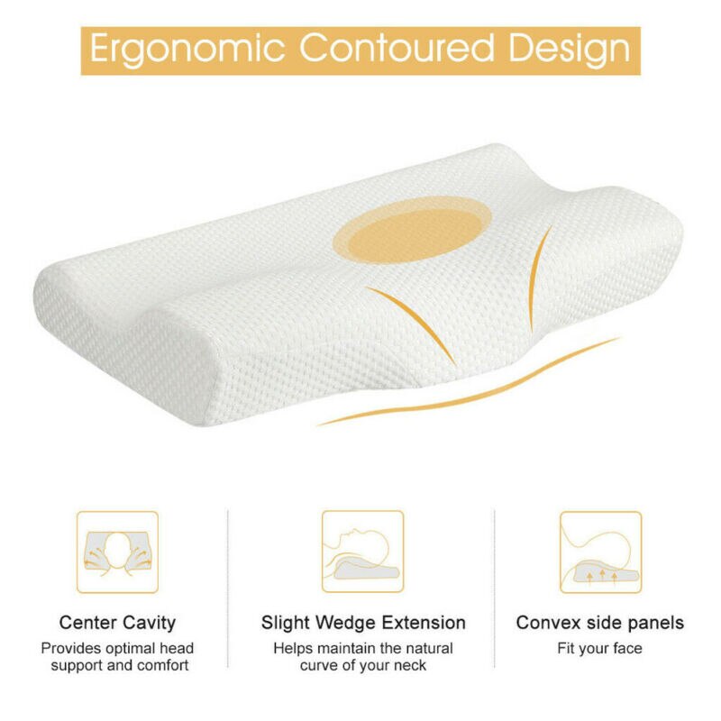Komfort ortopædisk pude king size bambusfiberpude hypoallergenisk cool memory foam premium fast seng hukommelsesskumpude