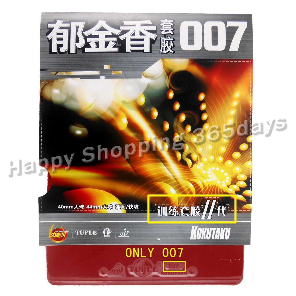 Original Pro Table Tennis Combo Racket Galaxy Yinhe Y-4 with Palio CJ8000 2-Side Loop and Kokutaku 007-II Long Shakehand FL