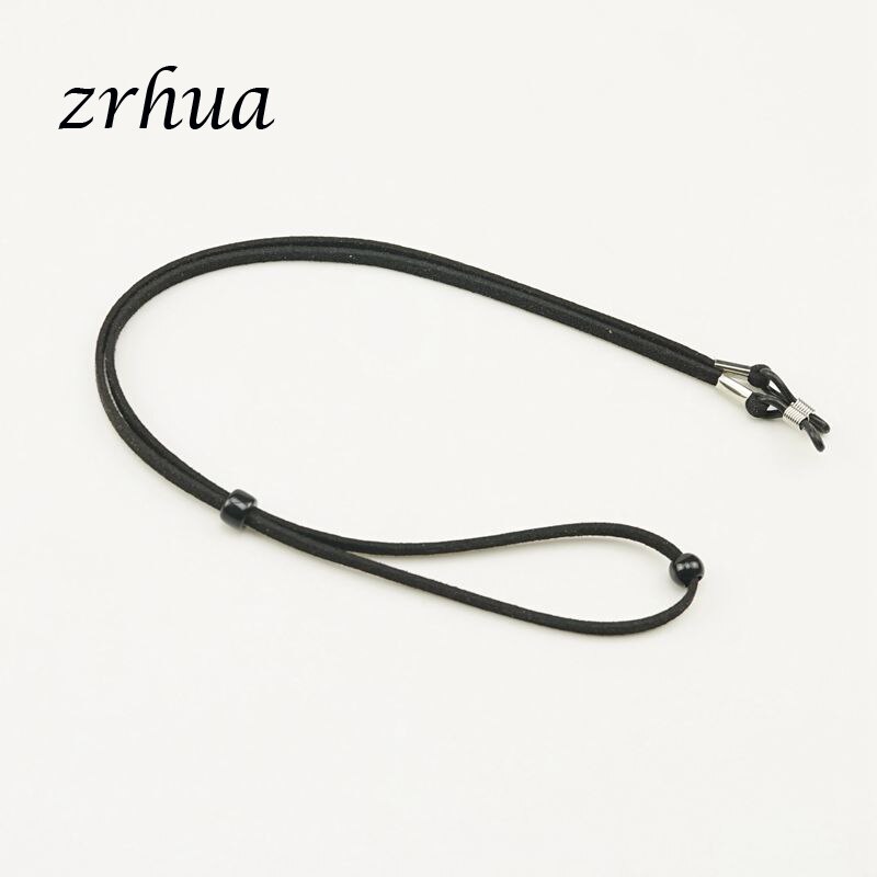 Zrhua briller har på seg holdetråd justerbar solbrillesnor stropp praktisk brilleglass streng lanyard 1pc anti-lost: Svart