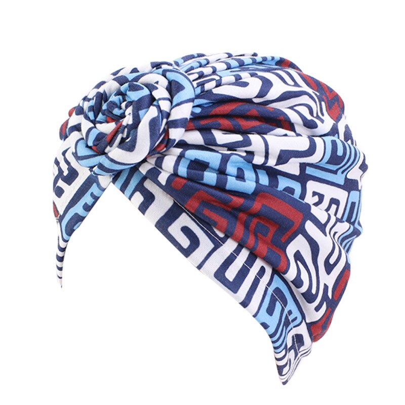 Turban à motifs africains pour femmes, couvre-chef musulman, bandana, accessoires de coiffure: Type 2