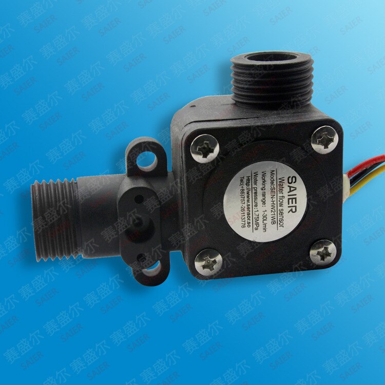 Water Flowmeter Flowmeter Hall Flow Sensor Indicator Teller Caudalimetro Boiler 1-30L/Min 1.75MPa 4.5-18V flow Sensor