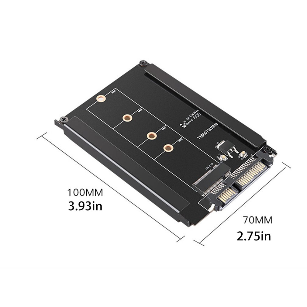 M.2 NGFF SSD To 3.0 SATA Bkey 2.5inch 22Pin 6Gbps/s Expansion Adapter Card With Enclosure Socket M2 NGFF Adapter