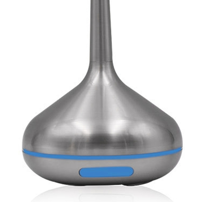 Luchtbevochtiger, aromatherapie diffuser, aroma diffuser, etherische olie, ultrasone mistmaker, led-lamp voor thuiskantoor, zilver