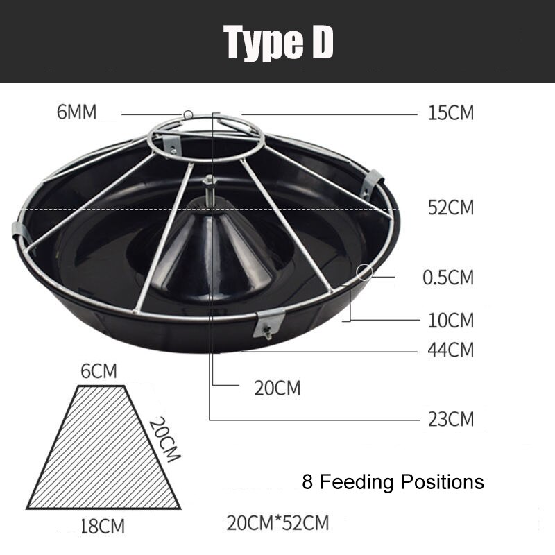 Farm 304 Stainless Steel Piglet Trough Automatic Feeding Pig Sow Feeder Bed Feeding Trough Farming Equipment: D