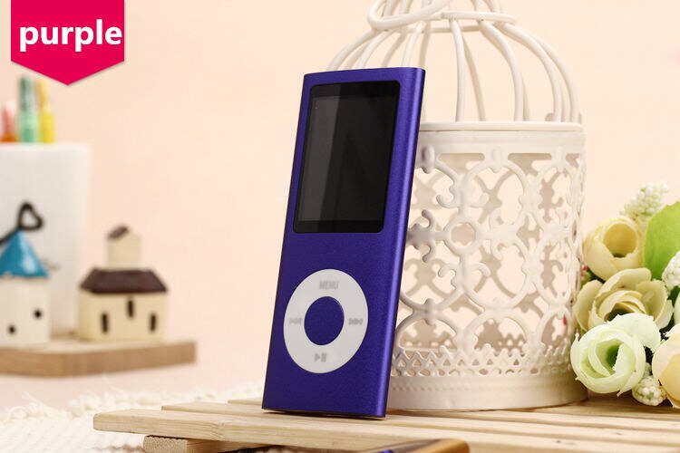 MPLSBO Slim MP3 MP4 Music Player 1.8 pollice Schermo LCD 16 GB 32 GB di Memoria FM Radio Video Player con Availabe: VIOLA / 32GB