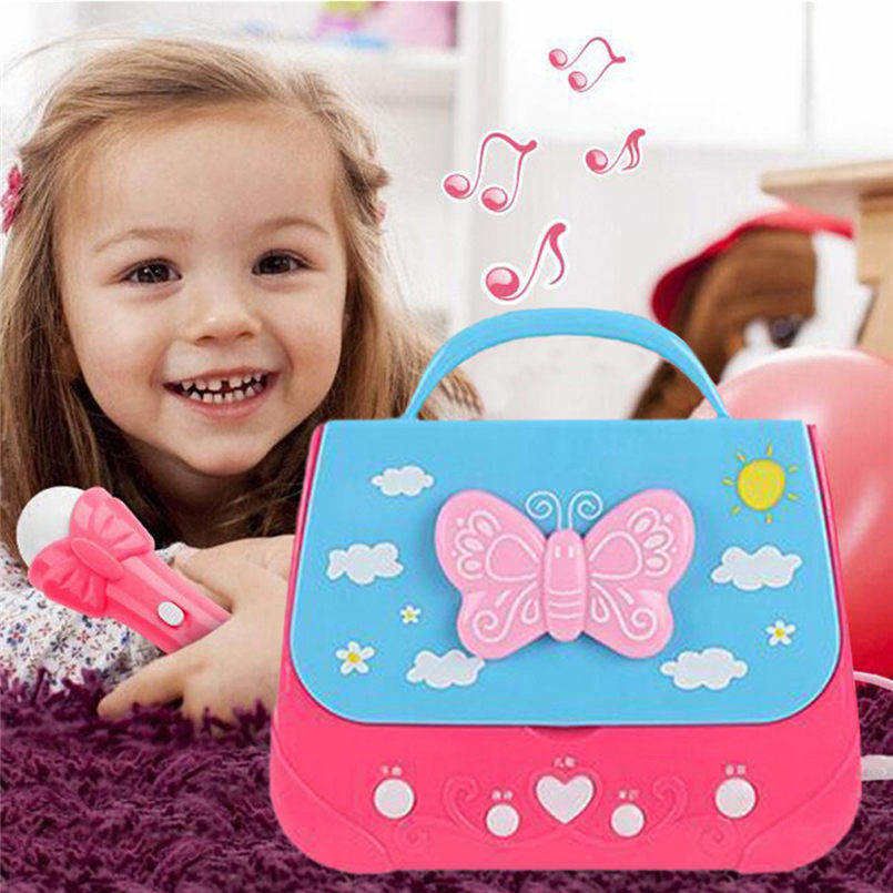 Battery Operated Portable Singing Machine With Adorable Sing-Along Boom Box Toys For Girls As Musical 20