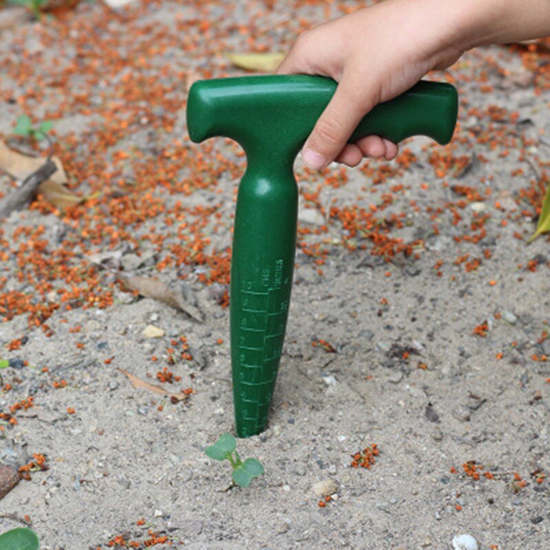 1PCS Garden Bulb Planting Tools Garden Bonsai Flower Planting Seedling Widger Grip Tools Plastic Green Dibber Digging Hole Tool
