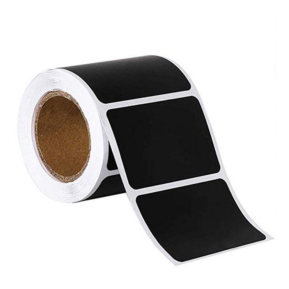 Pegatina de pizarra borrable, organizador de tarros de cocina, etiquetas, pizarra de tiza, pizarra negra: A 150 pcs