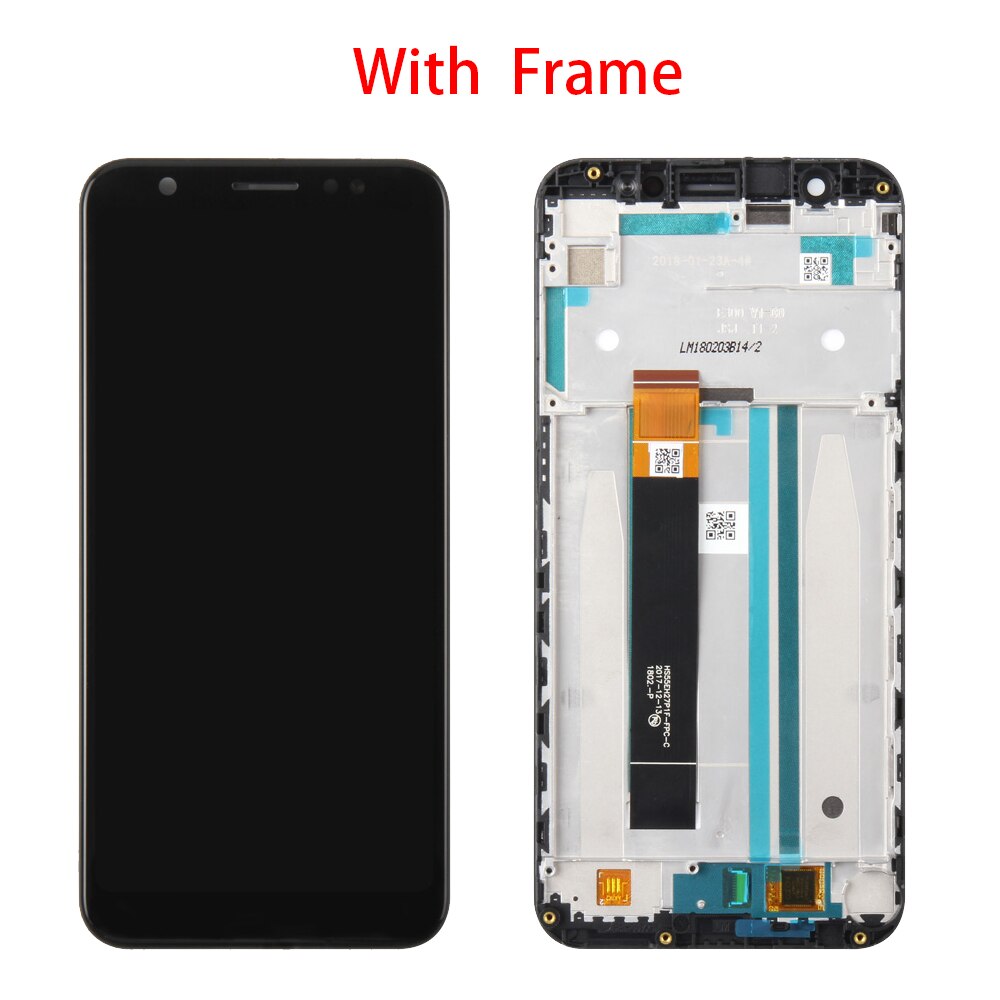 5.5 &quot;ORIG per Asus ZB555KL Display LCD Touch Screen Digitizer Frame di montaggio per ASUS Zenfone Max (M1) ZB555KL sostituzione LCD