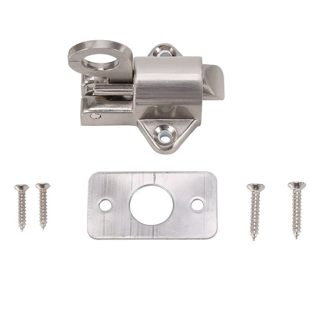 Stable Replacement Door Bolt Automatic Spring Security Home Anti Theft Zinc Alloy Hardware Window Latch Accessories Easy Install