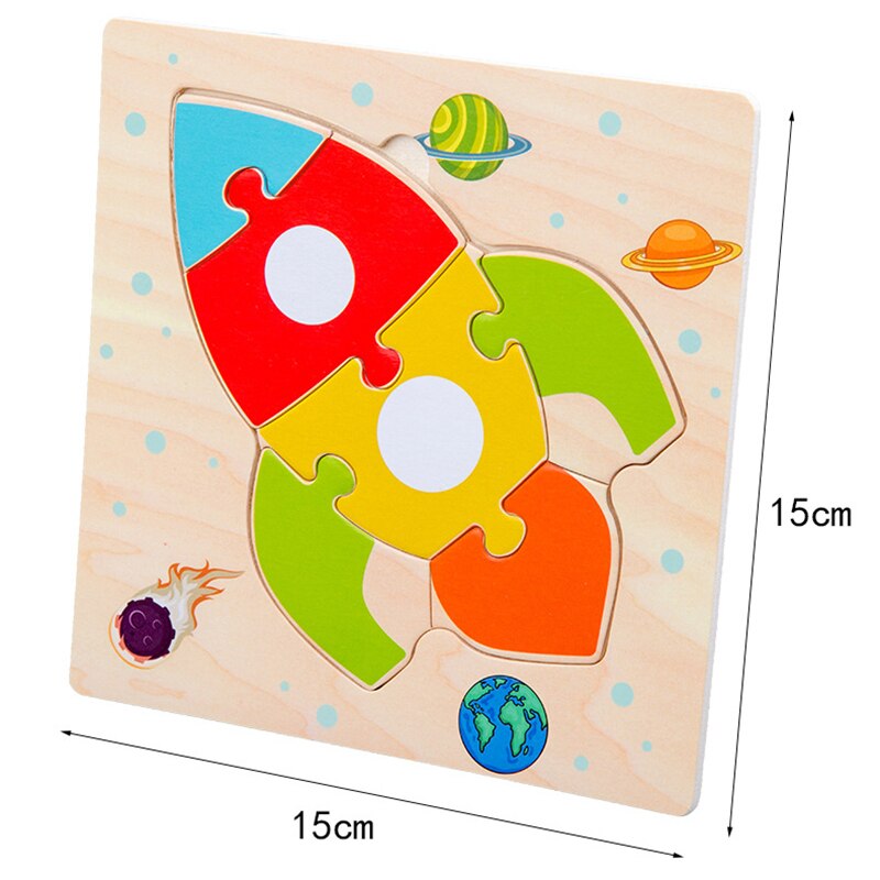 Houten Hand Grab Board Puzzel Speelgoed Dier Puzzels voor kinderen Cartoon Puzzel Leren Educatief Intelligentie Spel Speelgoed