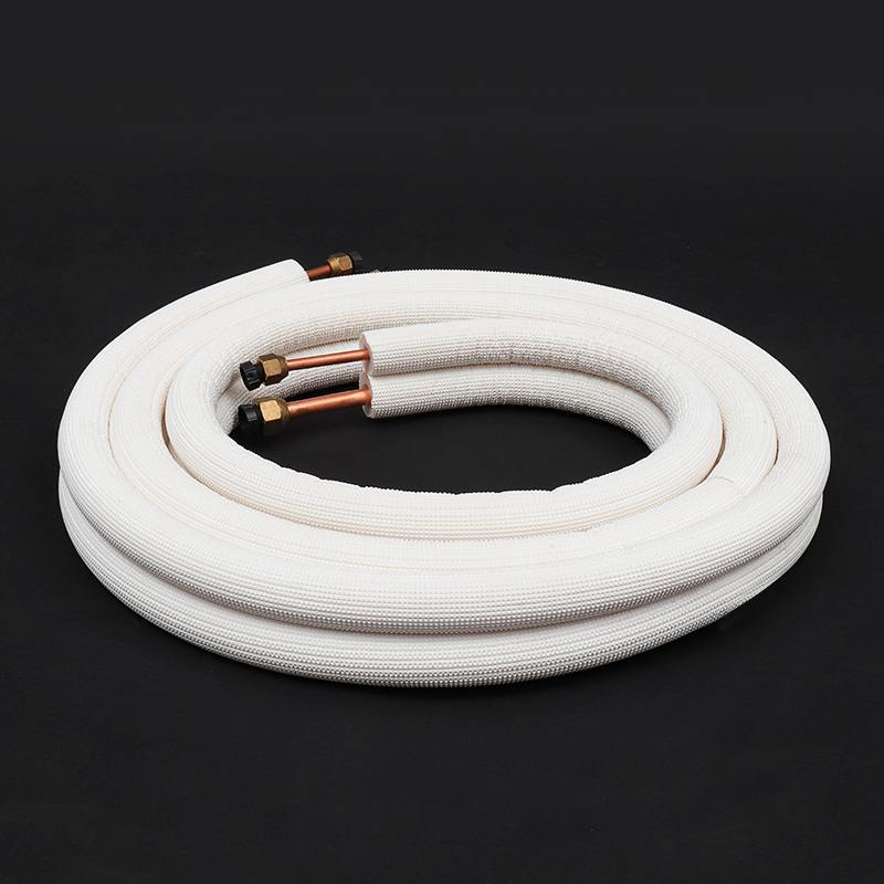 3m Air Conditioner Pair Coil Tube 1/4'' 3/8" Insulated Copper Pipe Split Line Wire Set Air Conditioner Parts Refrigerant Tube