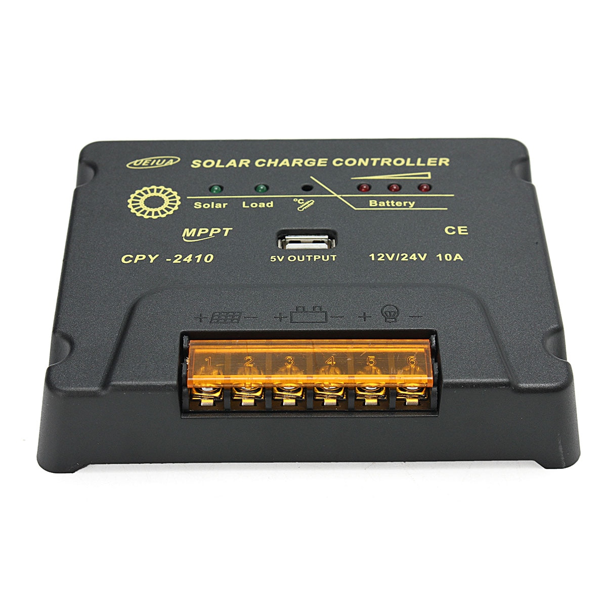 CPY-2410 12V/24V 10A USB MPPT Solar Panel Battery Charge Controller