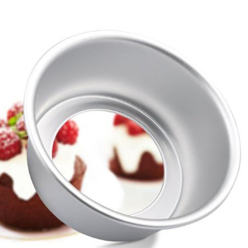 22cm Silver Baking Cake Pan 8Inch Non Stick Form Round Cake Baking Bake Tin Tray Pan Cake Molds Bakeware Aluminium Alloy