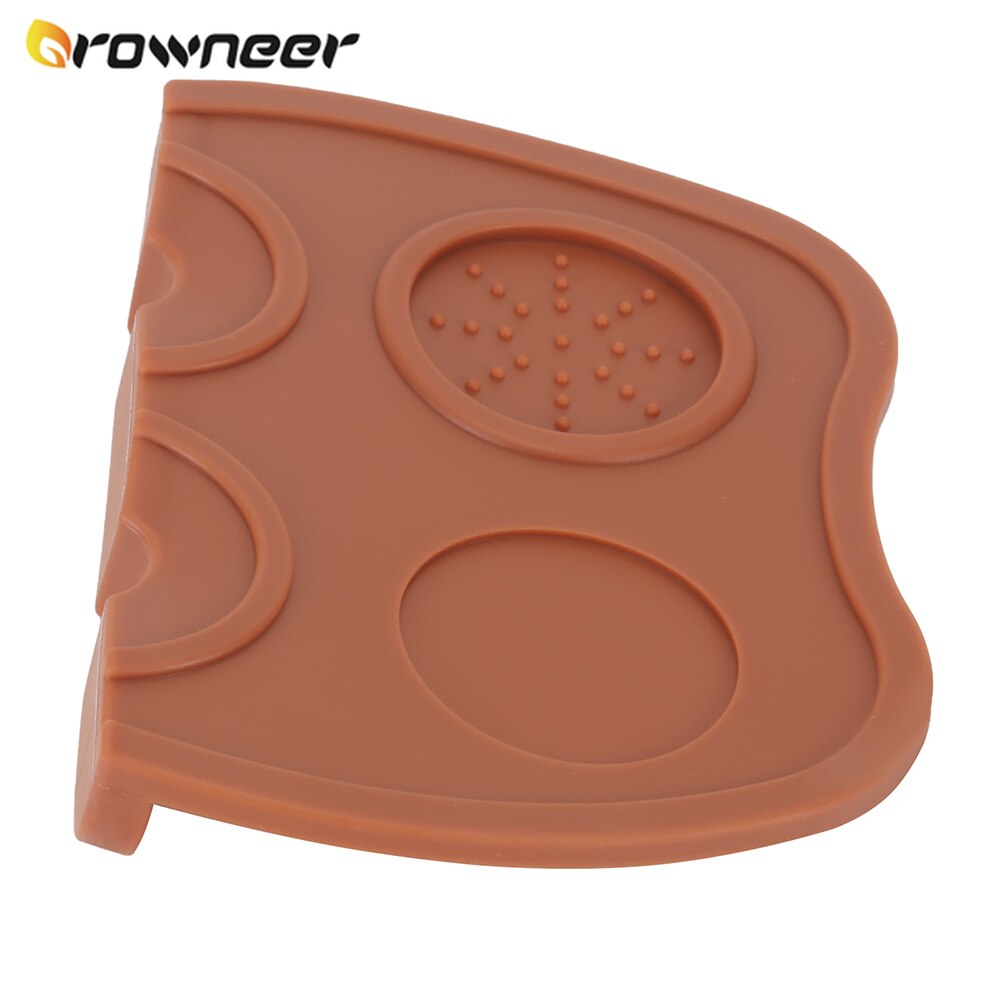 Corner Coffee Powder Pad Thick Non-Slip Espresso Tamper Press Mat Silicone Safety Elastic Manual Kitchen Coffee Filler Machine