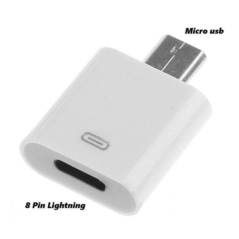 8-Pin Lightning Female To Micro USB Male Adapter Converter For LG Xiaomi Huawei