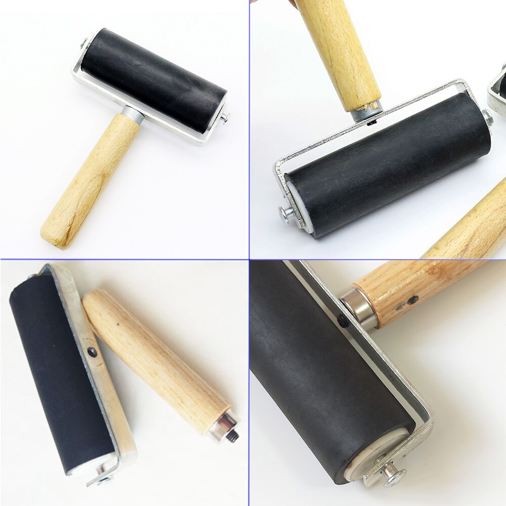 Rubber Roller Brayer Ink Painting Printmaking Roller Art Stamping Tool Ink Painting Printmaking Roller Paint Tools