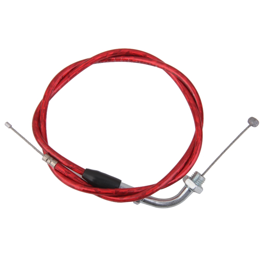 RED PIT DIRT BIKE THROTTLE ACCELERATOR CABLE 110cc 125cc 140cc PITBIKE