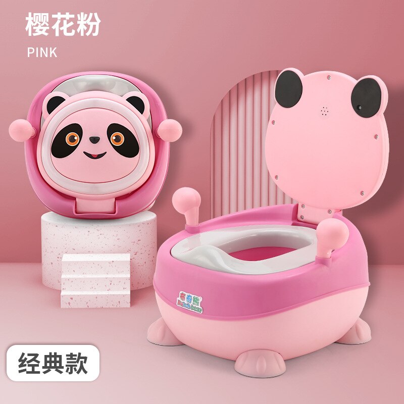 Kind Pot Training Meisjes Jongen Potje Kids Stoel Toiletbril Kinderen Pot Draagbare Baby Potje Multifunctionele Baby Wc Auto potje: Pink Hard Pad