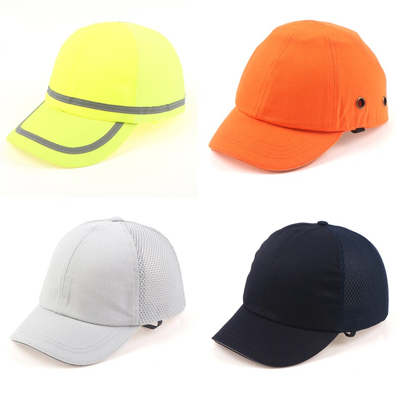 Gorra de seguridad casco gorra de béisbol estilo Sombrero duro para el trabajo fábrica cabeza protección trabajo seguridad verano