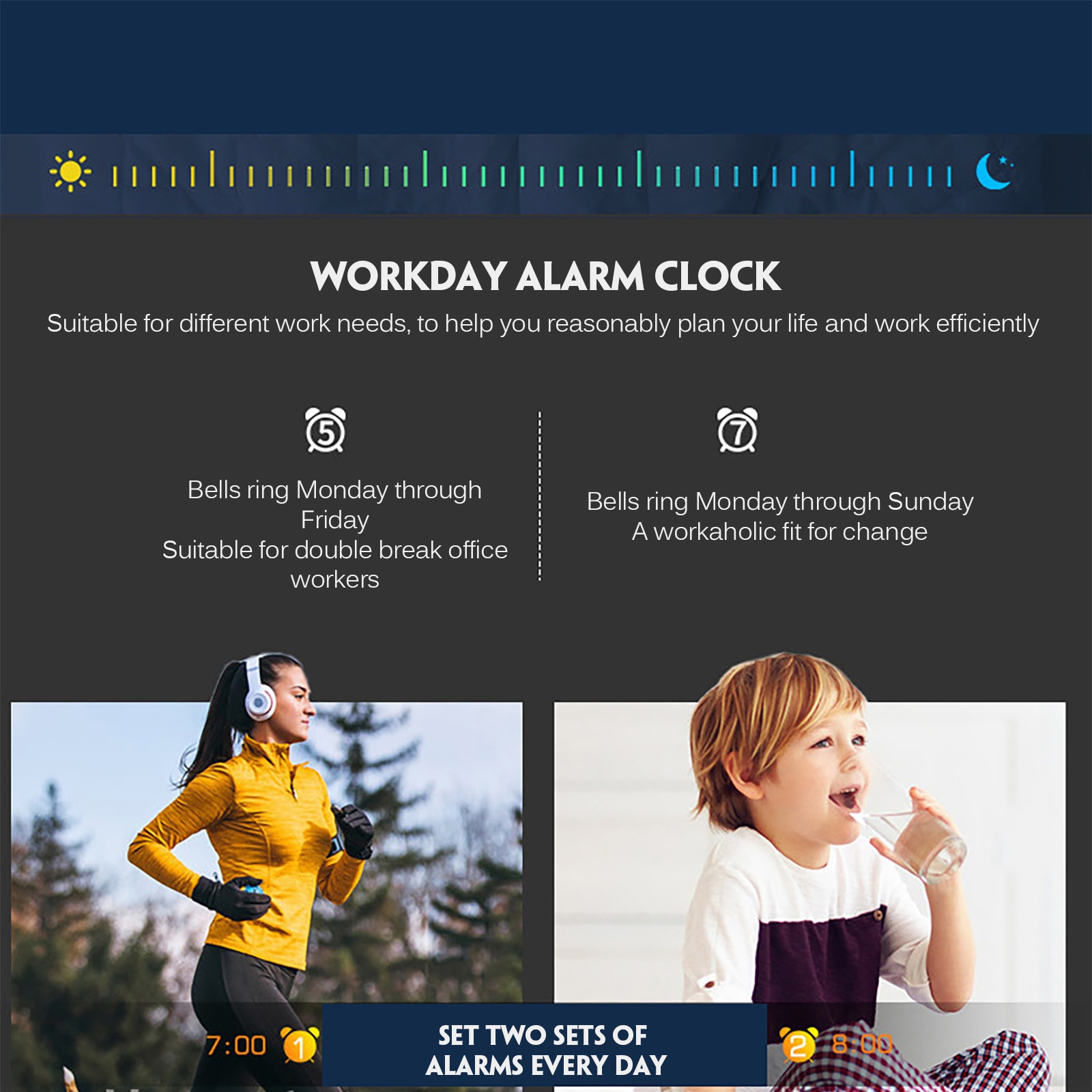 Digital Alarm Clock LED Display Clock 3 LED Display Modes Compact Mirror Alarm Clock For Bedside Desktop Office