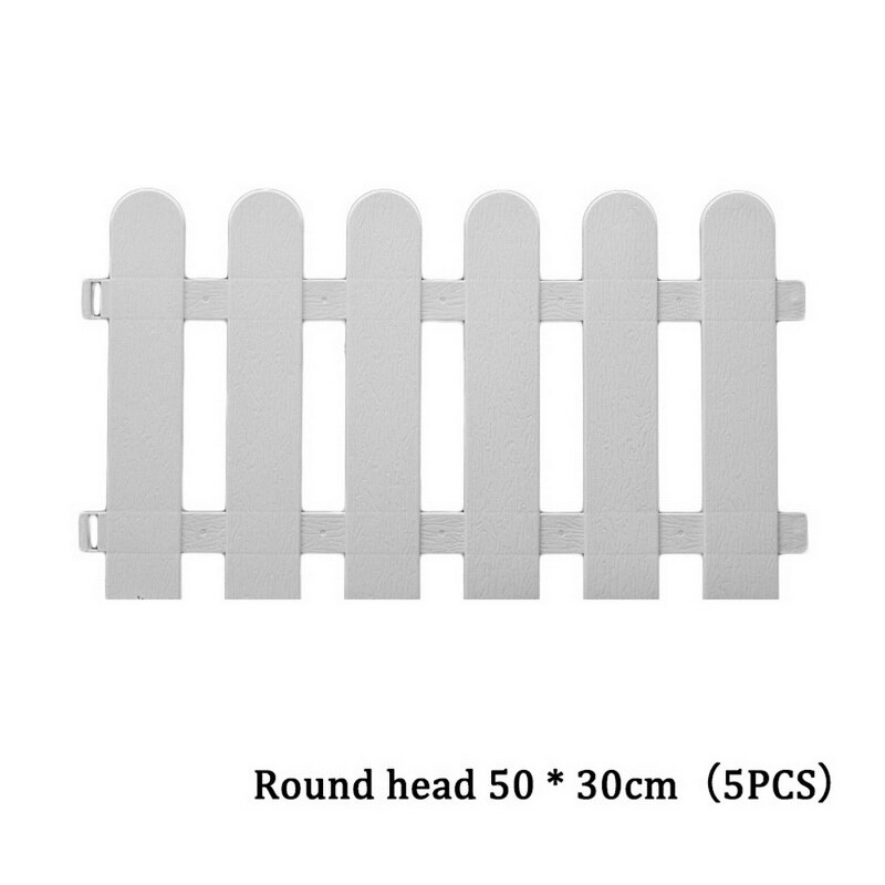 Mini Round Fence Garden Plastic Fence Indoor Outdoor Lawn Patio DIY Fence: G290987
