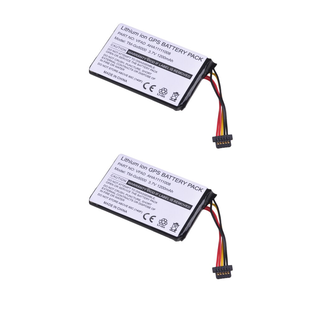 Batería Para Batería de GPS AHA11111008 VFAD, TomTom 4FL50 4FL60 Go 5000 GO 5100 Go 6000 GO 6100 PRO TRUCK 525: 2 battery