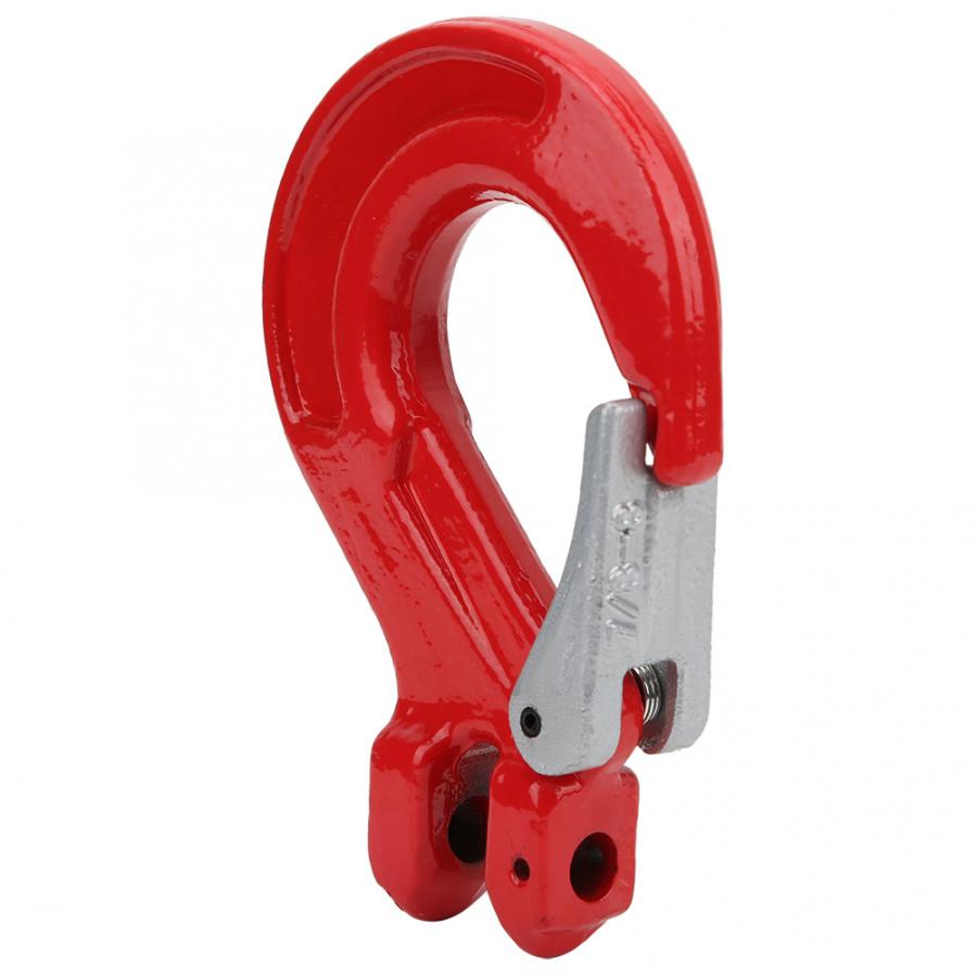 2 Ton Goat Horn Lifting Hook with Latch Alloy Steel Crane Hoist Hook for Ship Construction Rigging Hook Hoist Hook