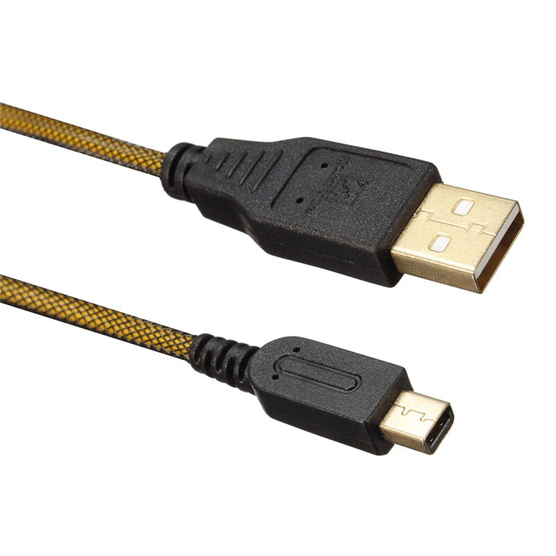 Cable de carga USB con puerto chapado en oro de 1,5 M para Nintendo DSi dsisil DSiLL para 3DS/XL/LL NDSI/NDSILL